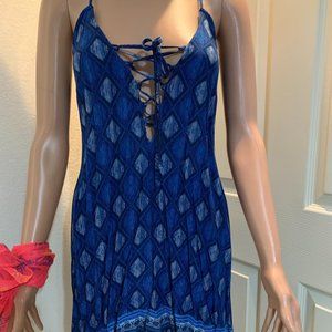 Blue summer coverup dress